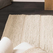 Hand-Woven Flatweave Wool Rug