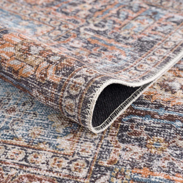 Medallion Print Washable Area Rug