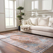 Medallion Print Washable Area Rug