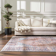 Medallion Print Washable Area Rug