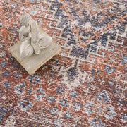 Medallion Print Washable Area Rug