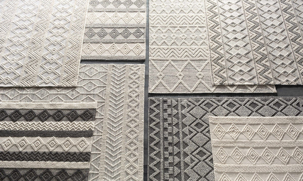 Diamond Trellis High-Low Area Rug