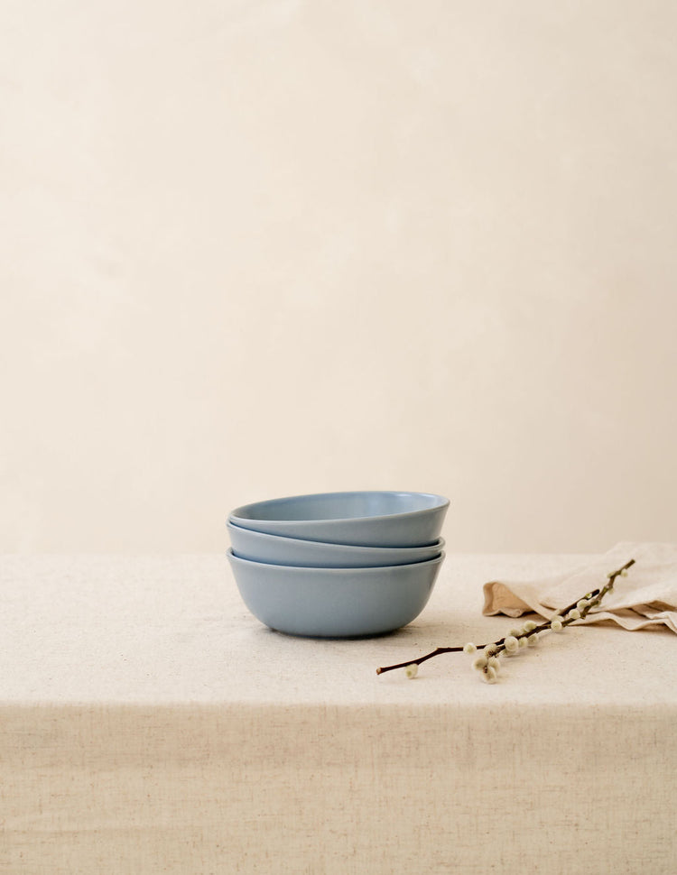 Hand-Finished Stoneware Dome Bowl Set