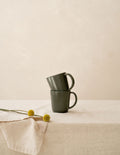 Semi-Matte Ceramic Coffee Mug Set