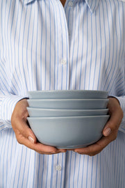 Hand-Finished Stoneware Dome Bowl Set