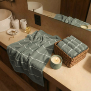 Striped Cotton Bath Towel Set