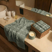 Striped Cotton Bath Towel Set