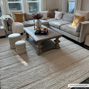 Hand-Woven Flatweave Wool Rug