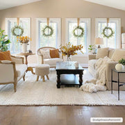 Hand-Woven Flatweave Wool Rug