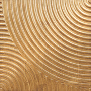 Close-up of corner joinery and wood construction detail — Relief-Carved Wood TV Stand