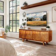 Relief-Carved Wood TV Stand — additional product view 12