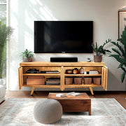 Relief-Carved Wood TV Stand — alternate view or variant option