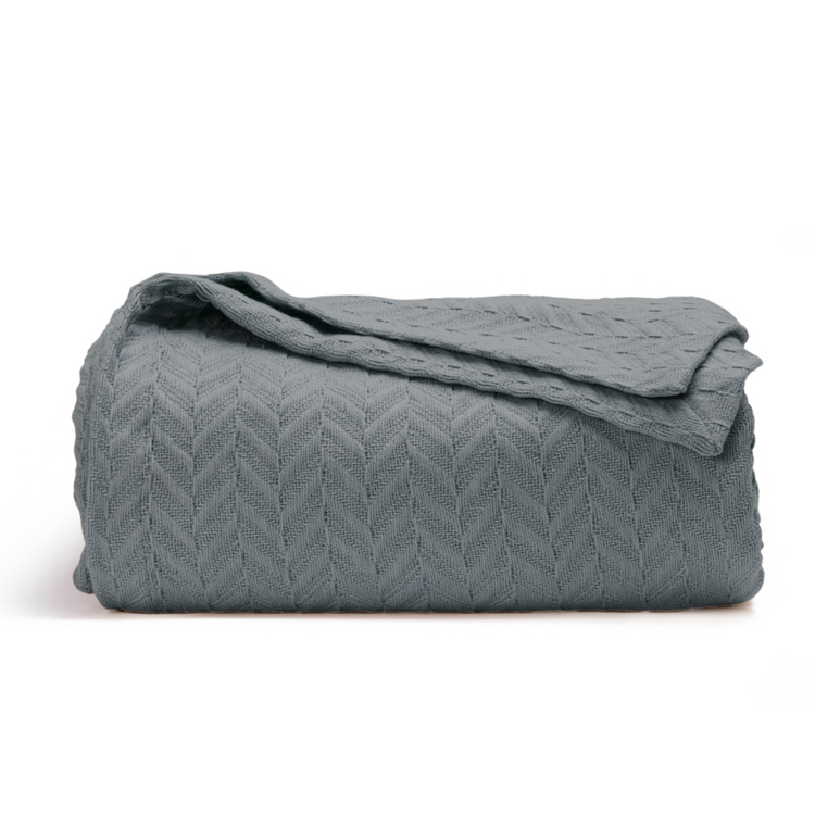 Herringbone Weave Cotton Blanket