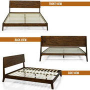 Solid Wood Platform Bed Frame