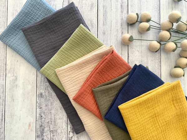 Cotton Crinkle Cloth Napkin Set