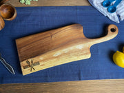 Live Edge Walnut Handled Cutting Board