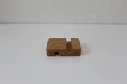 Wood-Grain Handcrafted Phone Stand