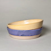 Wide Glazed Ceramic Share Bowl