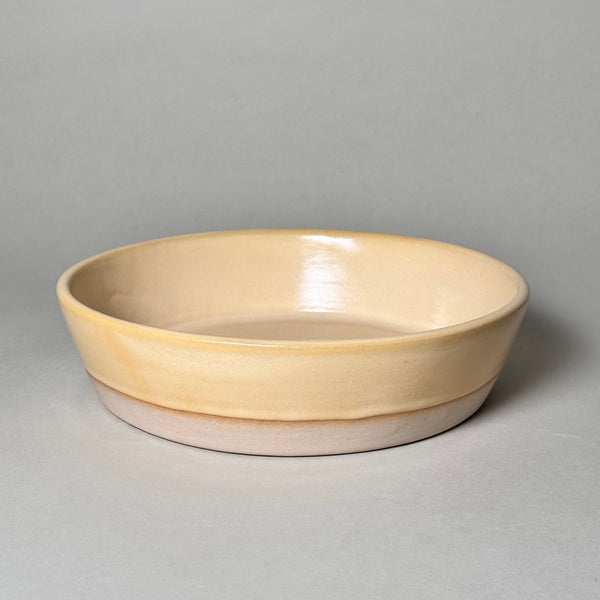 Wide Glazed Ceramic Share Bowl