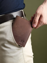 Buffalo Leather Men's Wallet, Vertical
