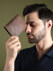 Buffalo Leather Men's Wallet, Vertical