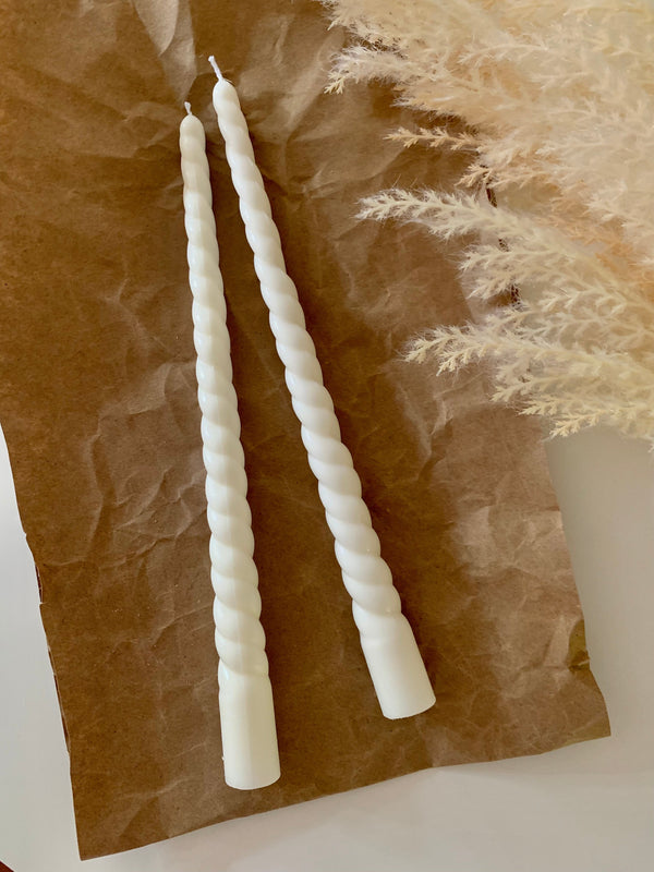 Twisted Taper Candle Set