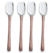 Wood-Handle Steel Cheese Scoop Set — scale reference and proportion detail