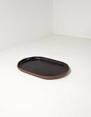 Glazed Ceramic Oval Serving Platter