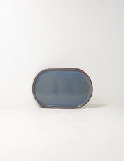 Glazed Ceramic Oval Serving Platter