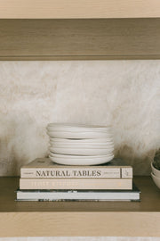 Matte White Ceramic Appetizer Plate Set