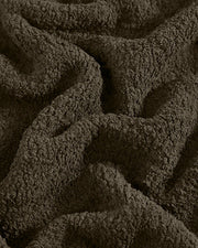 Bouclé-Texture Oversized Bed Blanket