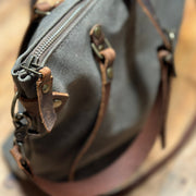 Waxed Canvas Leather Tote Bag