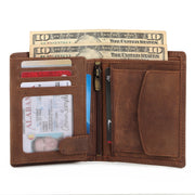 Buffalo Leather Men's Wallet, Vertical