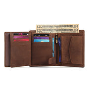 Buffalo Leather Men's Wallet, Vertical
