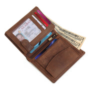 Buffalo Leather Men's Wallet, Vertical