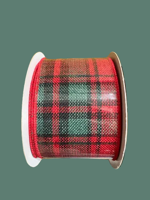 Woven Plaid Ribbon, 10 yd