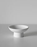 Matte White Footed Decorative Bowl