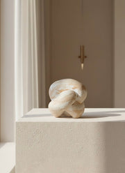 Marbled Knot Form Sculpture