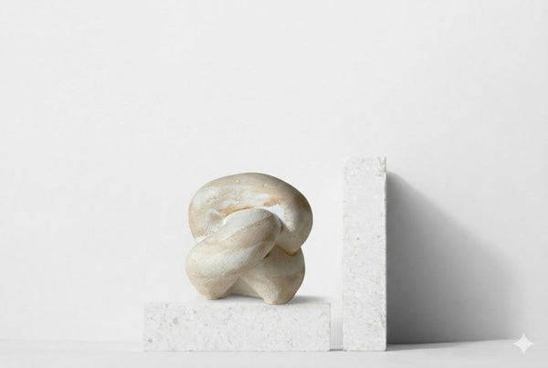Marbled Knot Form Sculpture
