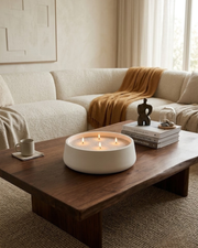 Gypsum Sand-Fill Candle Bowl