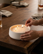 Gypsum Sand-Fill Candle Bowl