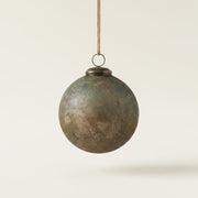 Textured Antique Glass Ball Ornament, 4 in