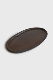 Grit-Glazed Stoneware Oval Platter