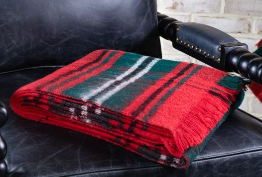 Christmas Throw Blanket, Pine Tree or Tartan Styles