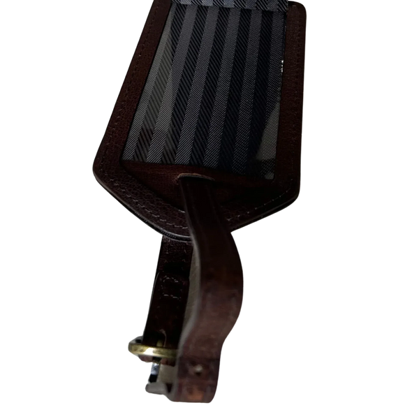 Full-Grain Leather Luggage Tag