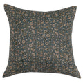 Floral Vine Linen-Weave Pillow Cover