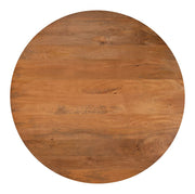 Reeded Mango Wood Round Dining Table — packaging and unboxing view