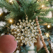 Jeweled Handmade Snowflake & Star Ornaments, Set of 4