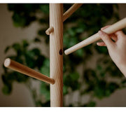 Ash Wood Branch Coat Rack