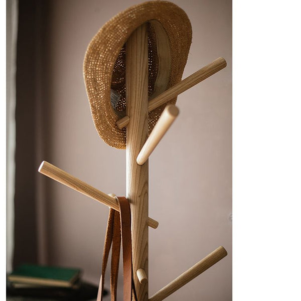 Ash Wood Branch Coat Rack